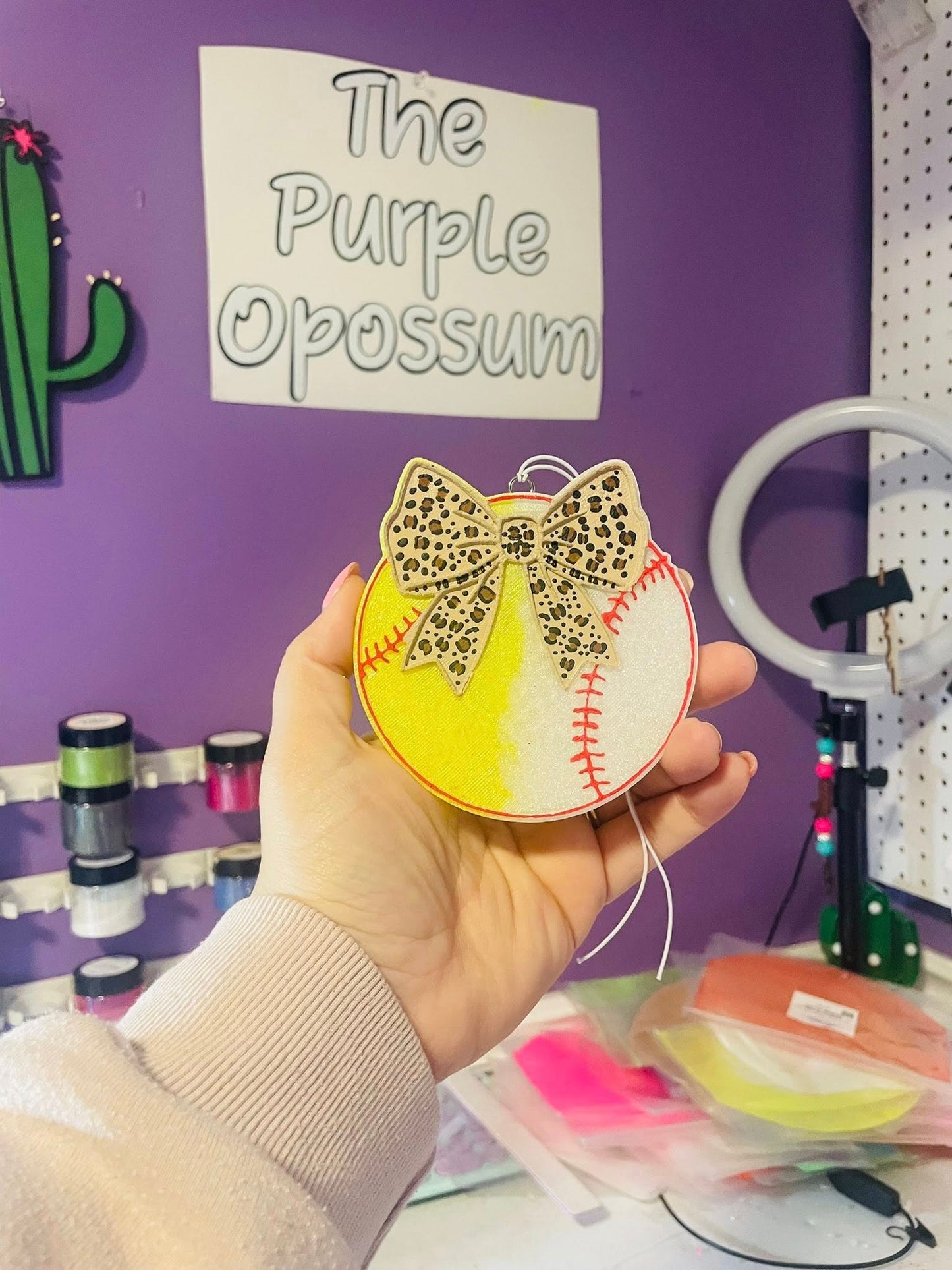 Baseball/Softball with bow