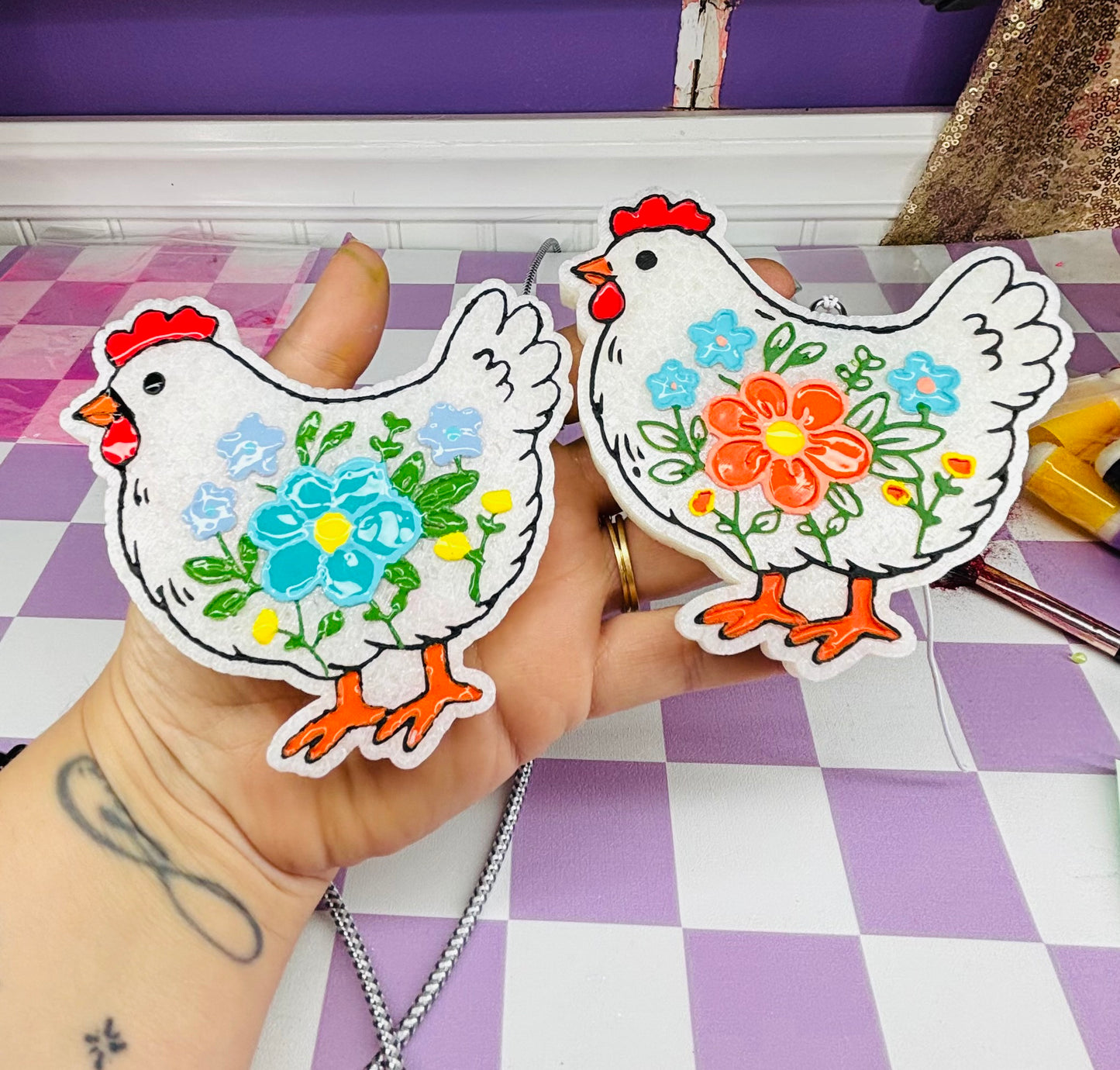 Floral Chicken