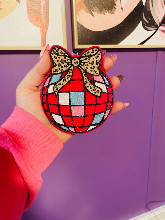 Disco Ball W/Bow