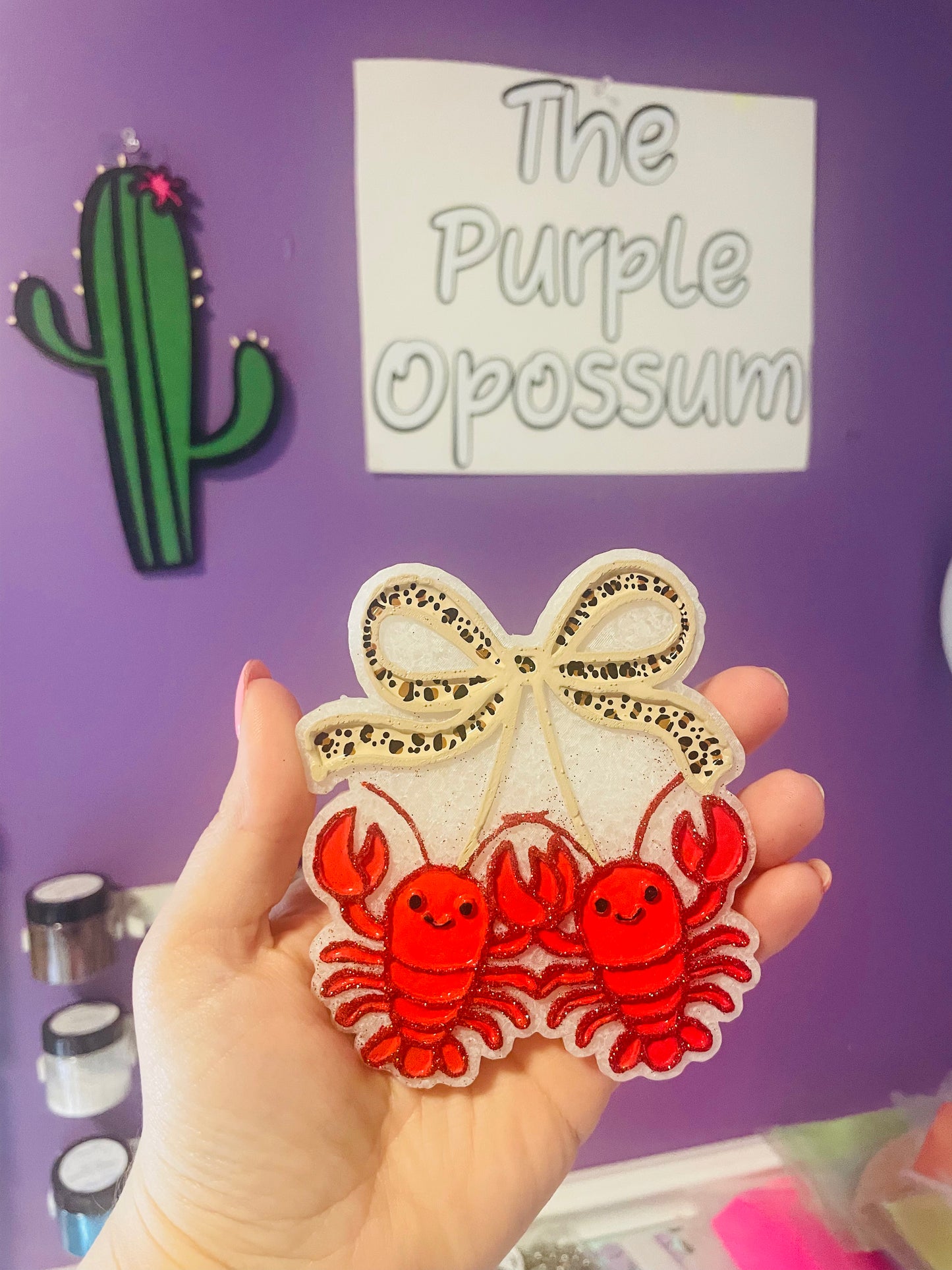 Crawfish with bow